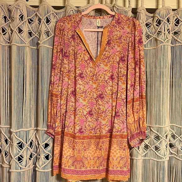 NWT Spell Village Tunic Dress in Sunrise OVERSIZED XS - Picture 5 of 10